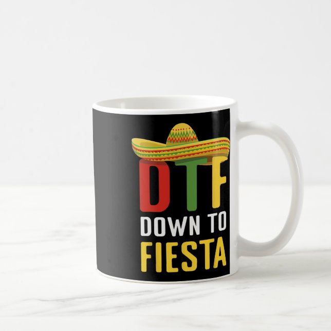 Bis Fiesta Mexiko Cinco de Mayo dtf Kaffeetasse (Rechts)