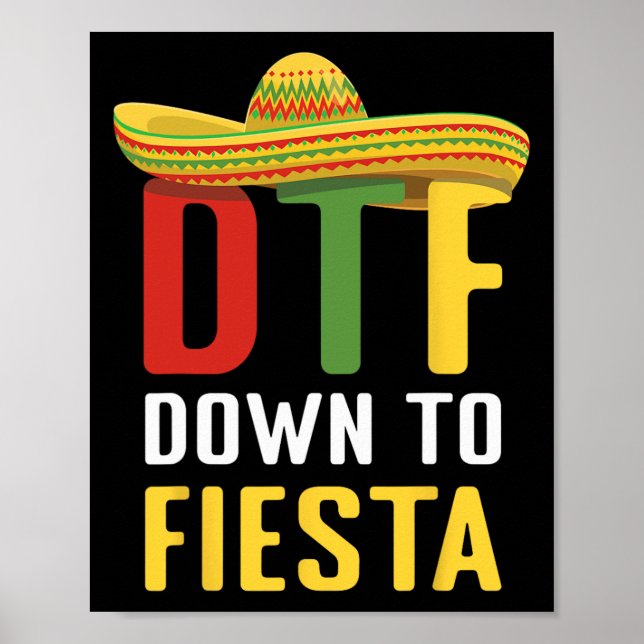 Bis Fiesta Mexiko Cinco de Mayo dtf Poster (Vorne)