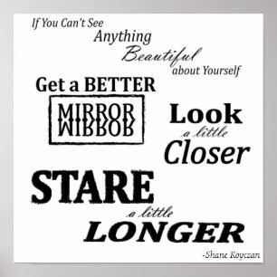 Bis heute Zitat Poster