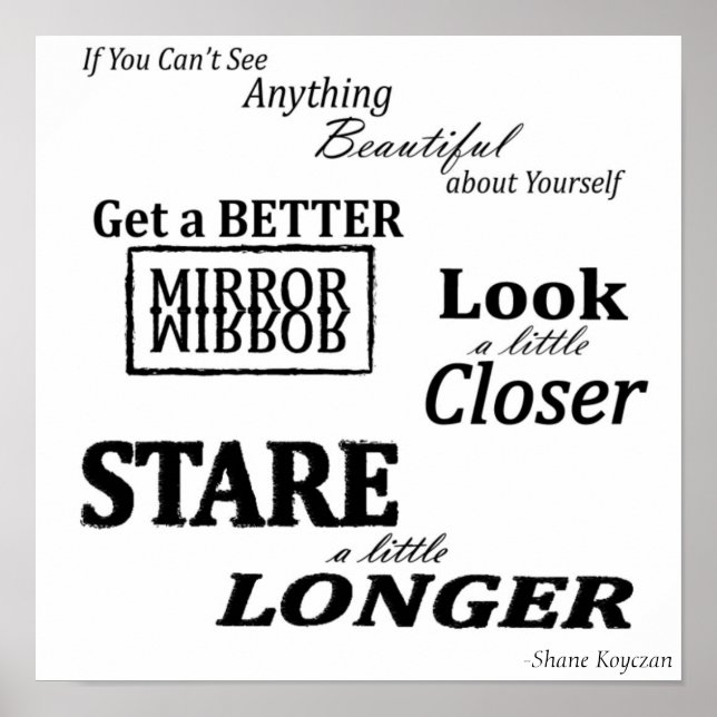 Bis heute Zitat Poster (Vorne)