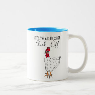 Bis ich meinen Kaffee getrunken habe, Hau Ab  Lust Zweifarbige Tasse