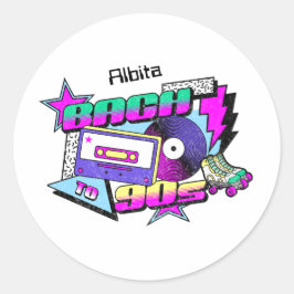 Bis in die 90er Jahre Runder Aufkleber