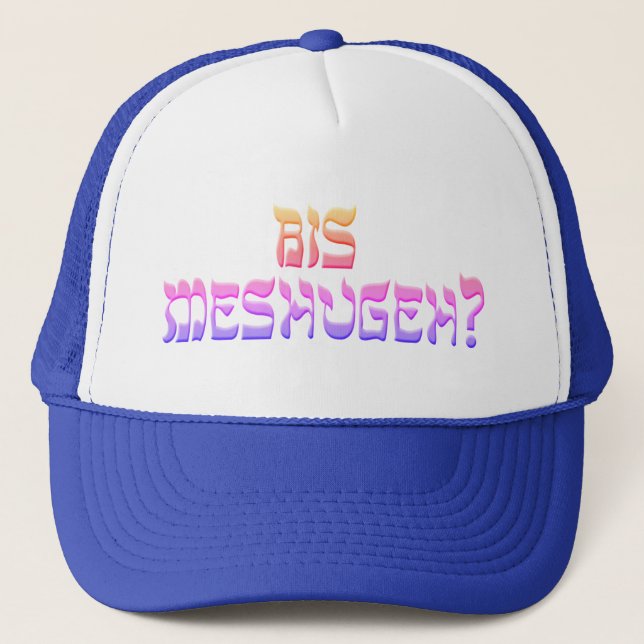 Bis Meshugeh? Truckerkappe (Vorderseite)