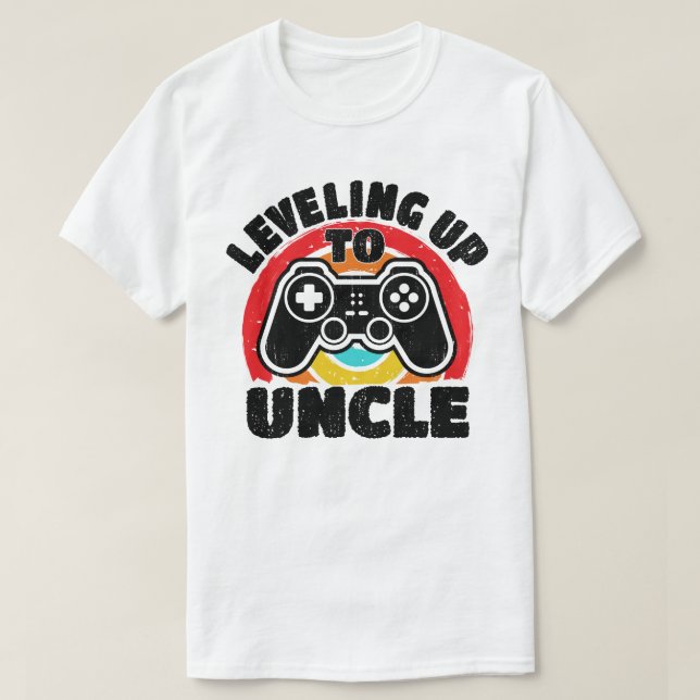 Bis Onkel Gamer Gaming Future Onkel T-Shirt (Design vorne)