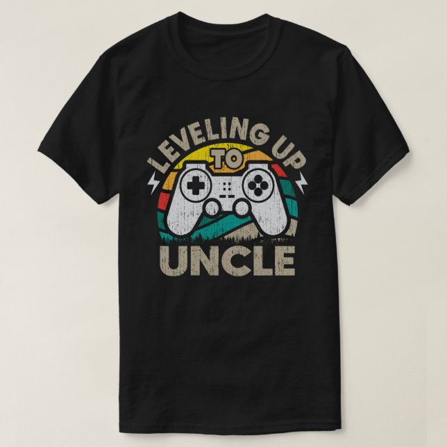 Bis Onkel Gamer Gaming Future Onkel T-Shirt (Design vorne)