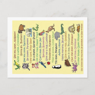 Bis später, Alligator! Postkarte