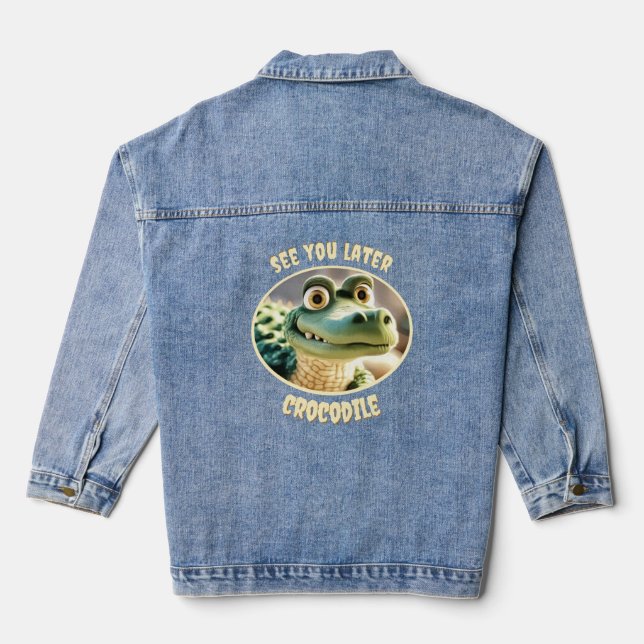 Bis später jeansjacke (Rückseite)