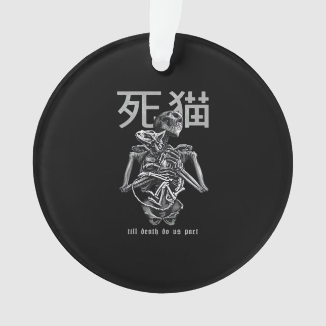 Bis Tod macht uns Teil - Retro Romance Parody Ornament (Vorderseite)