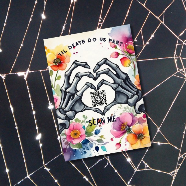 bis Tod tun wir Teil gotische Hochzeitsdetails Begleitkarte (Von Creator hochgeladen)