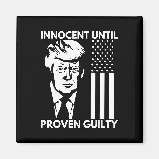 Bis Trump Mugshot 2024 US-amerikanische Flagge als Magnet (Vorne)