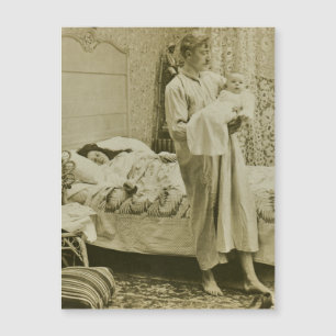 Bis um 3 Uhr morgens Vintager Vater Vater Magnetkarte