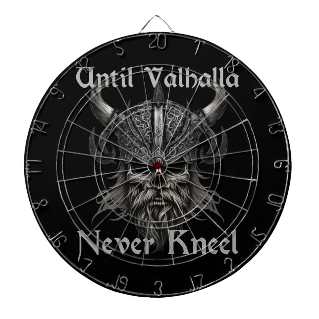 Bis Valhalla niemals Kneel Dartscheibe (vorne)