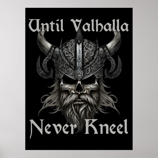 Bis Valhalla niemals Kneel Poster (Vorne)