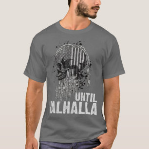 Bis Valhalla Viking US Flag Vintages Shirt im Tess