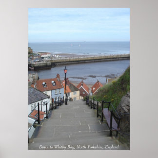 Bis Whitby Bay, North Yorkshire, England Poster