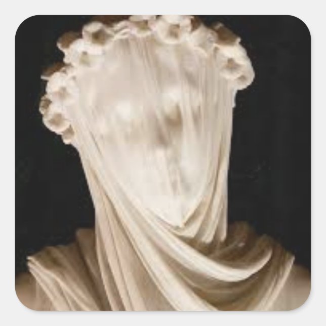 Bis wir Gesichter haben Quadratischer Aufkleber (Vorderseite)