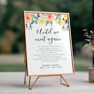 Bis wir uns wieder treffen Pfirsichbeergedicht Poster