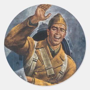 Bis wir uns wieder treffen runder aufkleber