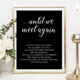 Bis wir uns wieder treffen White Black Wedding Mem Poster