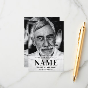 Bis wir wieder ein modernes mutiges Foto-Memorial  Begleitkarte