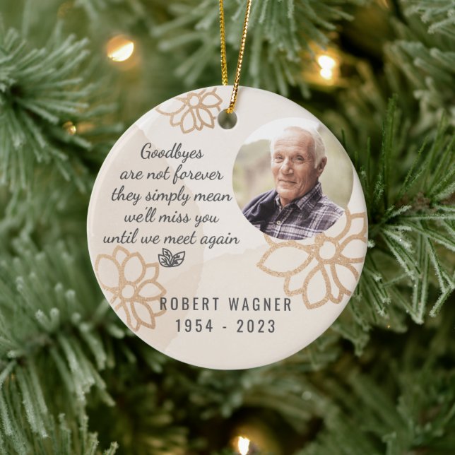 Bis wir wieder Foto Ornament treffen (Baum)