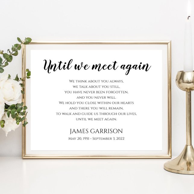 Bis wir wieder Gedicht feiern Poster (Von Creator hochgeladen)