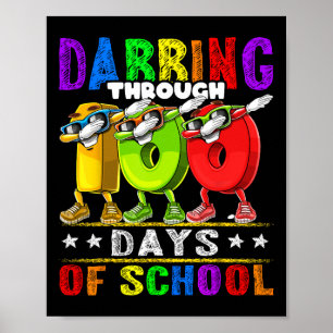 Bis zu 100 Schultage 100 Kinder pro Tag Poster