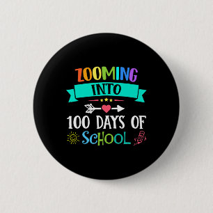 bis zu 100 Tage Schullehrer Kindergeschenk Button