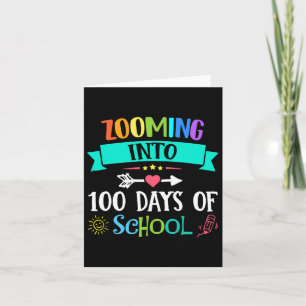 bis zu 100 Tage Schullehrer Kindergeschenk Karte