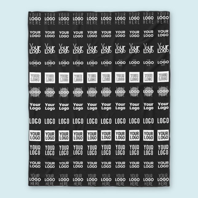 Bis zu 12 verschiedene Logos oder hochgeladene Bil Fleecedecke (Von Creator hochgeladen)