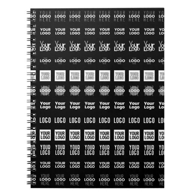 Bis zu 12 verschiedene Logos oder hochgeladene Bil Notizblock (Vorderseite)