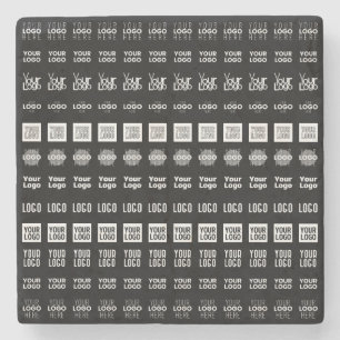 Bis zu 12 verschiedene Logos oder hochgeladene Bil Steinuntersetzer