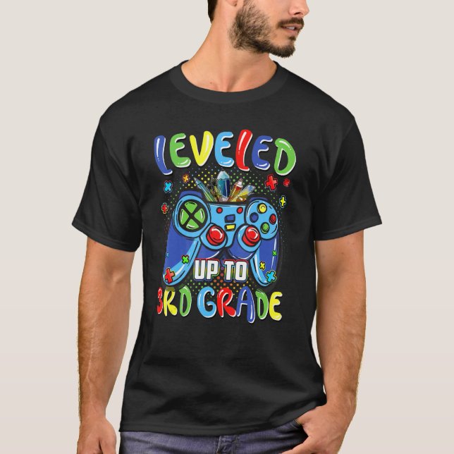Bis zu 3. Klasse Video Gamer Kids Boys zurück T-Shirt (Vorderseite)