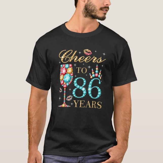 Bis zu 86 Jahre, 86 Jahre alte Frauen, 86 Geburtst T-Shirt (Vorderseite)