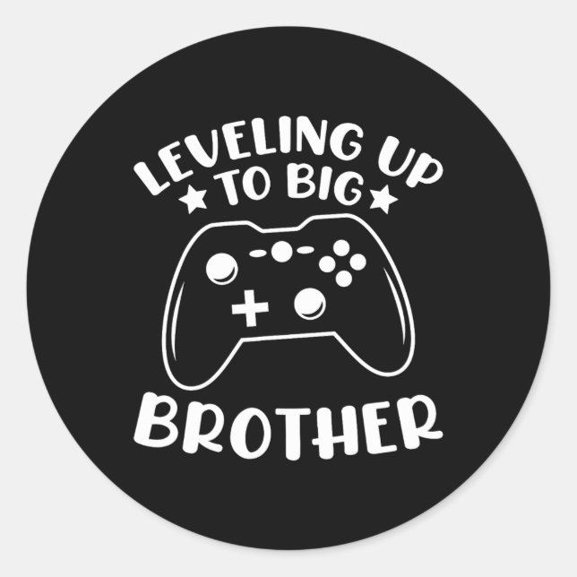 Bis zu Big Brother Video Game Controller G Runder Aufkleber (Vorderseite)