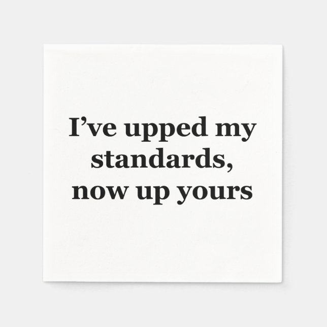 Bis zu Ihren Serviette (Vorderseite)