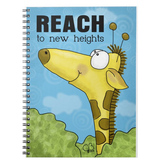 Bis zu New Heights Giraffe Notizblock (Vorderseite)