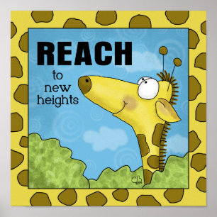 Bis zu New Heights Giraffe Poster