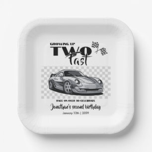 Bis zum 2. Geburtstag eines modernen Rennwagens Pappteller