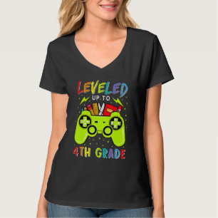 Bis zum 4. Klasse des Gamers zurück in die Schule T-Shirt