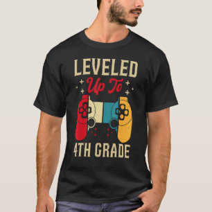 Bis zum 4. Klasse des Gamers zurück in die Schule T-Shirt