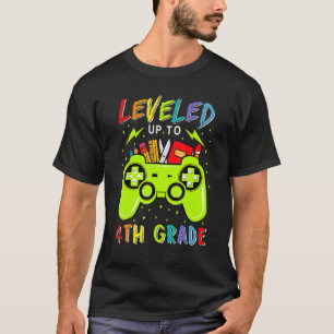 Bis zum 4. Klasse des Gamers zurück in die Schule T-Shirt