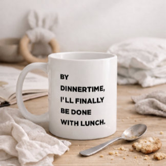 Bis zum Abendessen werde ich endlich mit dem Mitta Kaffeetasse