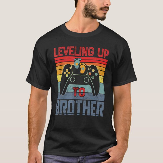 Bis zum Bruder, der für Bruder Gamer befördert wur T-Shirt (Vorderseite)