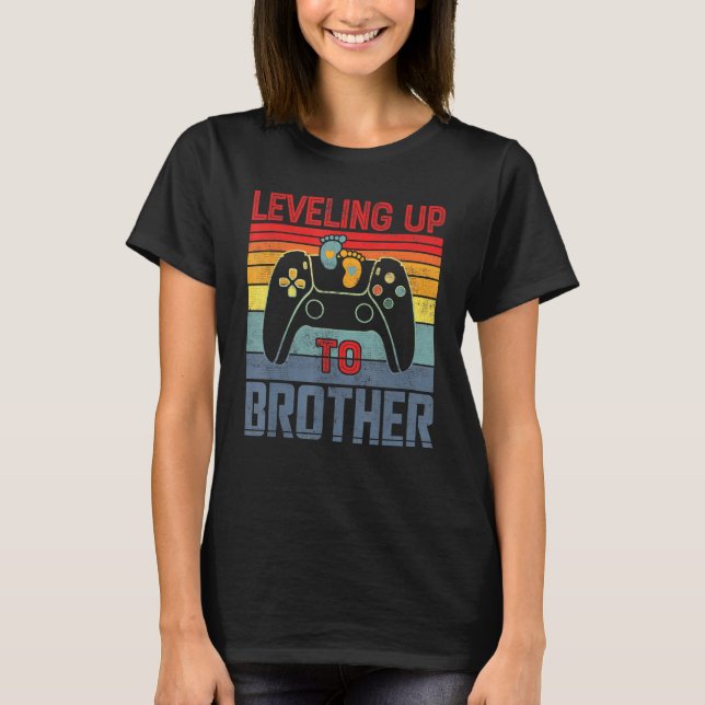 Bis zum Bruder, der für Bruder Gamer befördert wur T-Shirt (Vorderseite)