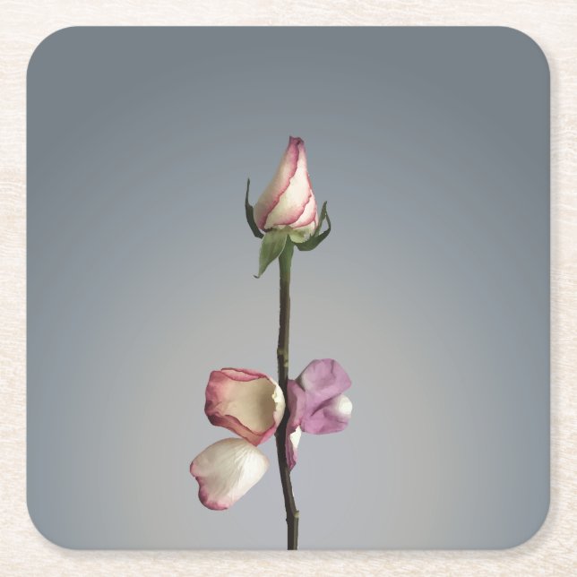 Bis zum letzten Blatt... Rechteckiger Pappuntersetzer (Vorderseite)