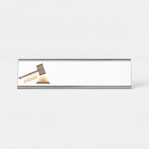 Bis zum Richter Schreibtischnamensplakette