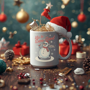 Bis zum Schnee gut – Lustiger Weihnachts-Schneeman Kaffeetasse