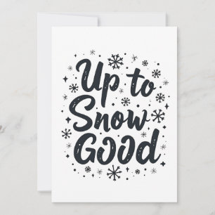 Bis zum Schnee gut lustiger Winter Schneeflocke We Save The Date