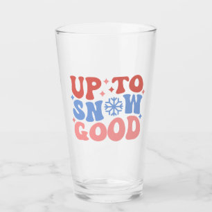 Bis zum Schnee gut - Spaß Winter Design Glas